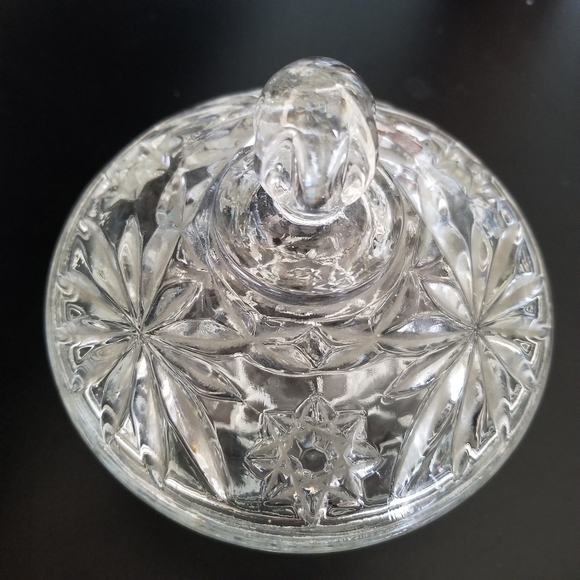 Another Hocking | Pressed Glass Star of David Candy Dish - Picture 2 of 10